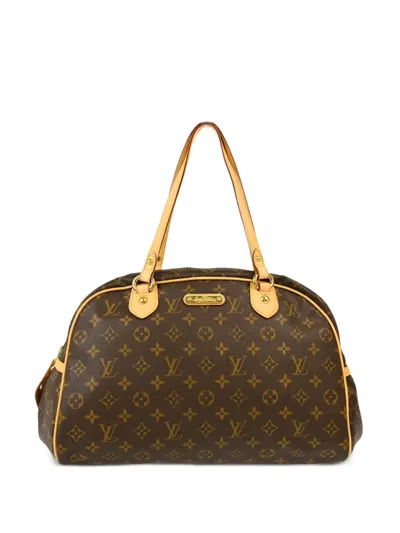 Pre-owned Louis Vuitton 2008 Montorgueil Gm Tote Bag In Brown