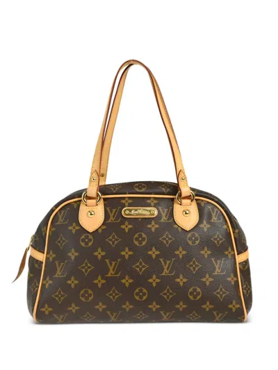 Pre-owned Louis Vuitton 2008 Montorgueil Pm Handbag In Brown