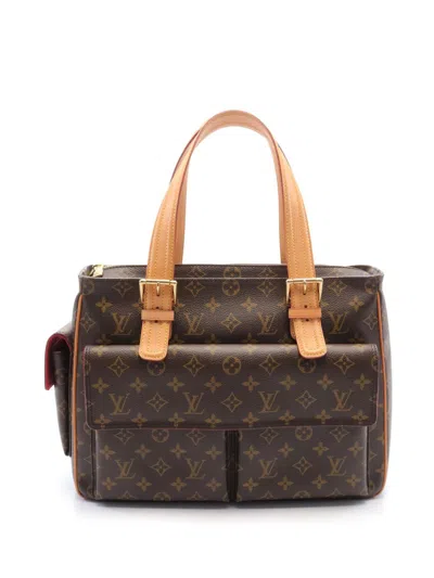 Pre-owned Louis Vuitton 2008 Multi-priest Handbag In Brown