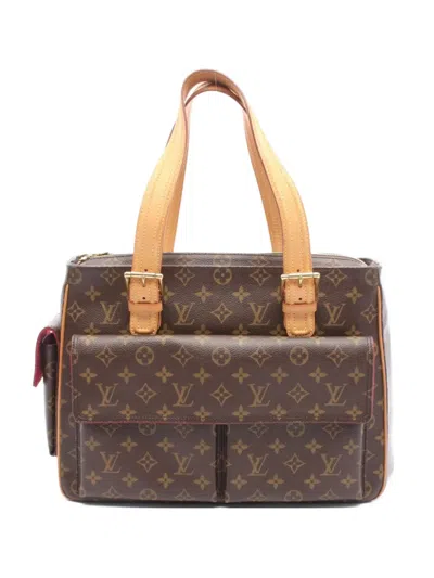 Pre-owned Louis Vuitton 2008 Multipli Cité Monogram Canvas Tote Bag In Brown