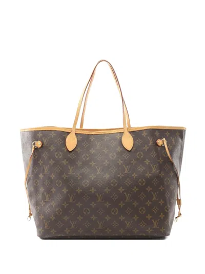 Pre-owned Louis Vuitton 2008 Neverfull Gm Tote Bag In Brown