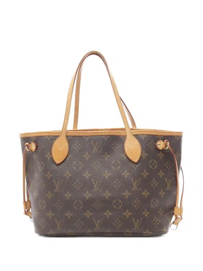 Pre-owned Louis Vuitton 2008 Neverfull Pm Tote Bag In Brown