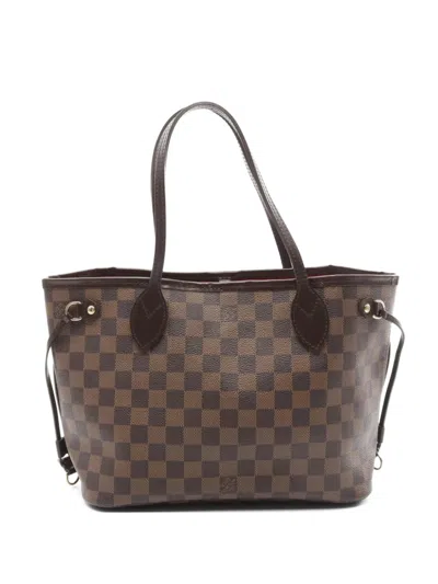 Pre-owned Louis Vuitton 2008 Neverfull Pm Tote Bag In Brown