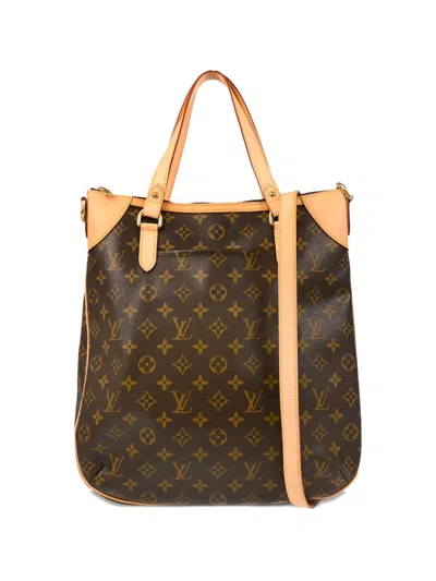 Pre-owned Louis Vuitton 2008 Odeon Gm Two-way Handbag In Brown