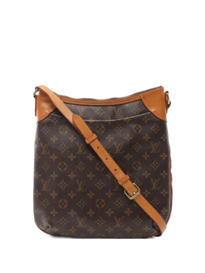 Pre-owned Louis Vuitton 2008 Odeon Mm Shoulder Bag In Brown