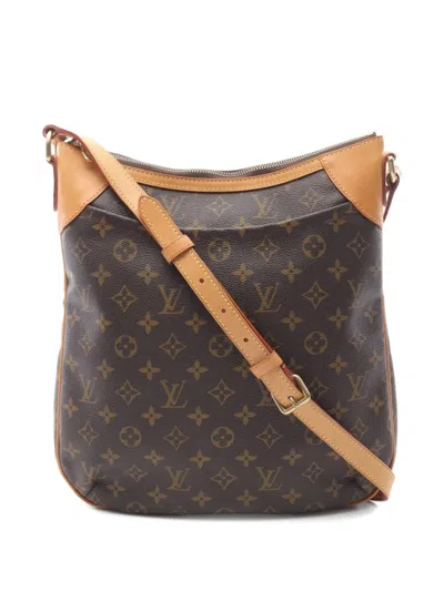 Pre-owned Louis Vuitton 2008 Odeon Mm Shoulder Bag In Brown