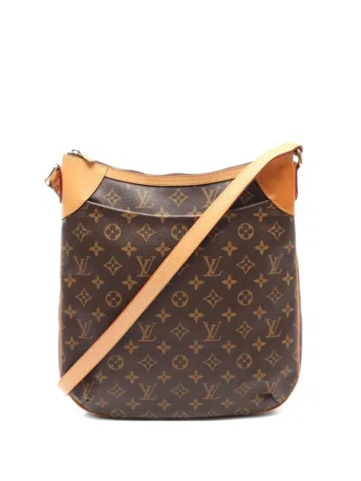 Pre-owned Louis Vuitton 2008 Odeon Mm Shoulder Bag In Brown