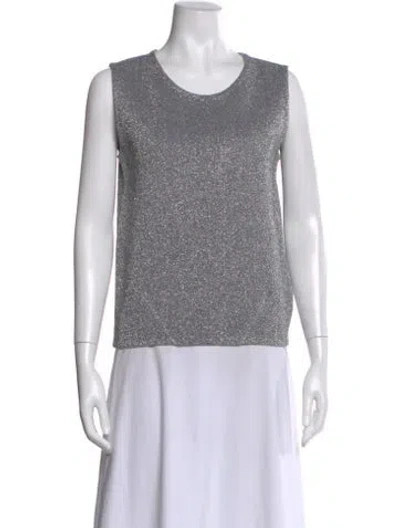 Pre-owned Louis Vuitton 2008 Patterned Top In Gray