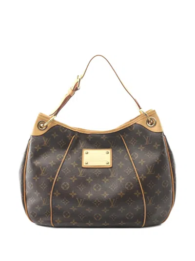 Pre-owned Louis Vuitton 2008 Pm Galliera Monogram Shoulder Bag In Brown
