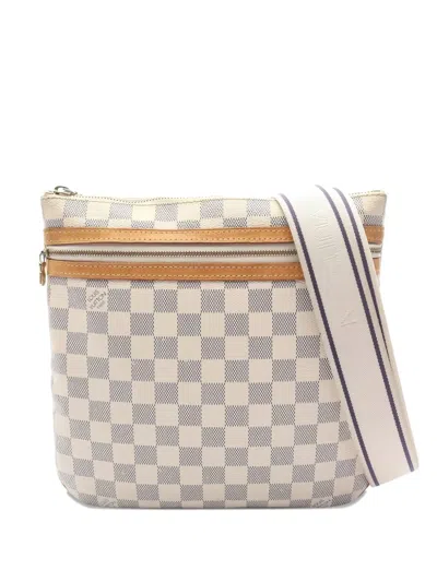 Pre-owned Louis Vuitton 2008 Pochette Bosphore Damier Azur Shoulder Bag In Neutral