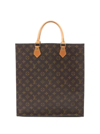 Pre-owned Louis Vuitton 2008 Sac Plat Tote Bag In Brown