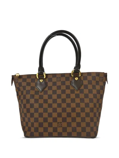 Pre-owned Louis Vuitton 2008 Saleya Pm Tote Bag In Brown