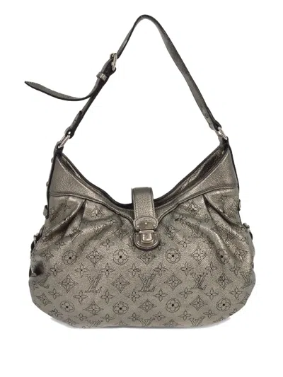 Pre-owned Louis Vuitton 2008 Small Mahina Shoulder Bag In Silver