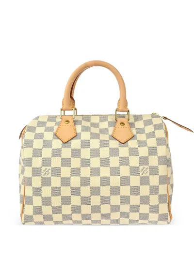 Pre-owned Louis Vuitton 2008 Speedy 25 Handbag In White
