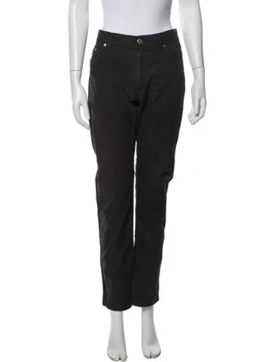 Pre-owned Louis Vuitton 2008 Straight Leg Pants In Black