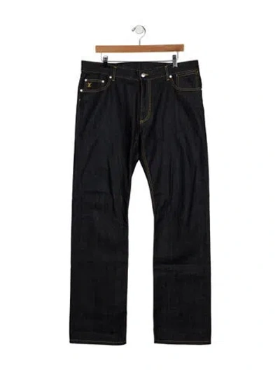 Pre-owned Louis Vuitton 2008 Straight-leg Jeans In Blue