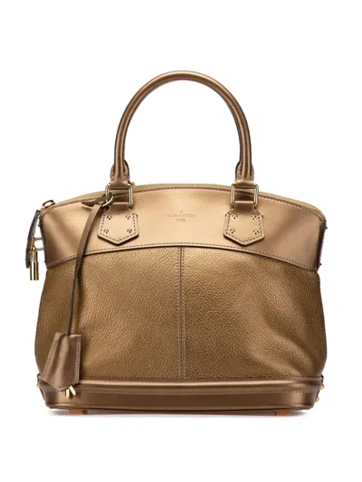 Pre-owned Louis Vuitton 2008 Suhali Lockit Pm Handbag In Brown