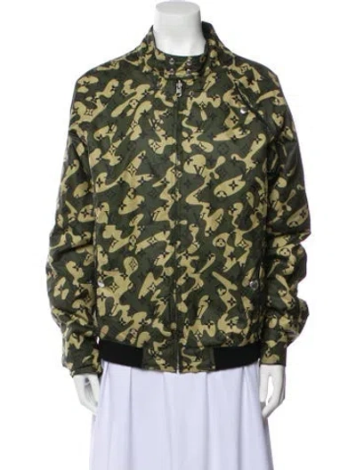Pre-owned Louis Vuitton 2008 Takashi Murakami Monogramouflage Reversible Windbreaker In Multi