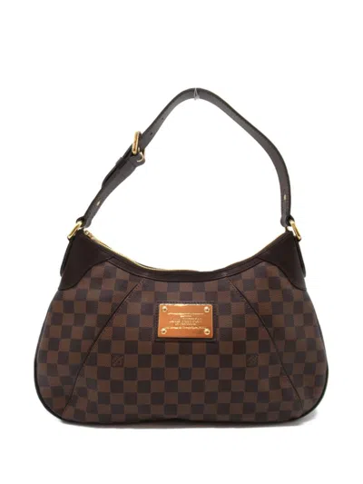 Pre-owned Louis Vuitton 2008 Thames Gm Shoulder Bag In Brown