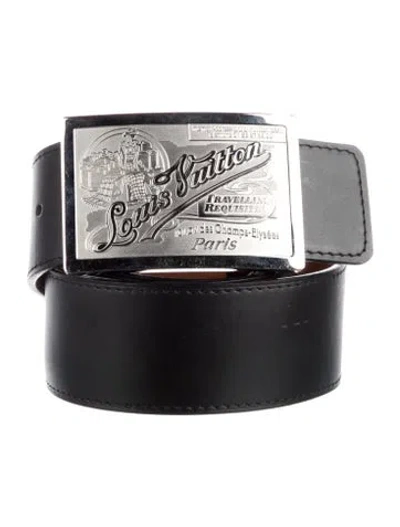 Pre-owned Louis Vuitton 2008 Traveling Requisites Belt In Black