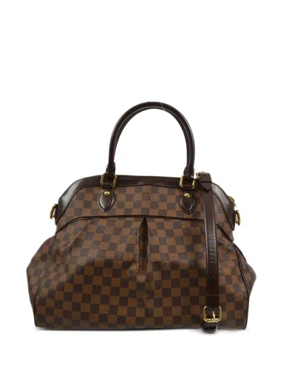Pre-owned Louis Vuitton 2008 Trevi Gm Two-way Handbag In Brown