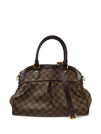 Pre-owned Louis Vuitton 2008 Trevi Pm Two-way Handbag In Brown