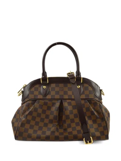 Pre-owned Louis Vuitton 2008 Trevi Pm Two-way Handbag In Brown