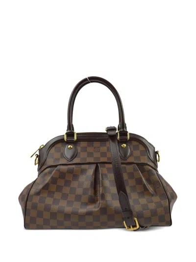 Pre-owned Louis Vuitton 2008 Trevi Pm Two-way Handbag In Brown