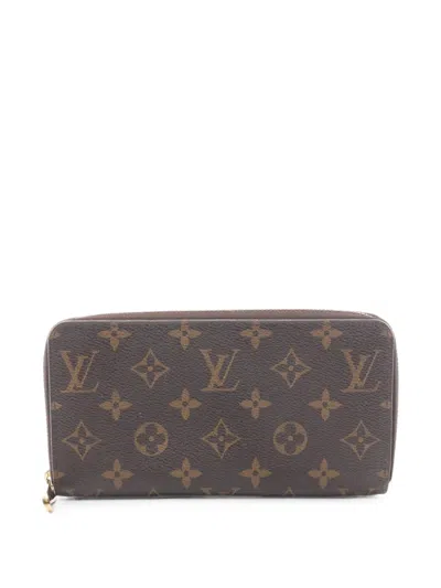 Pre-owned Louis Vuitton 2008 Zippy Monogram Wallet In Brown