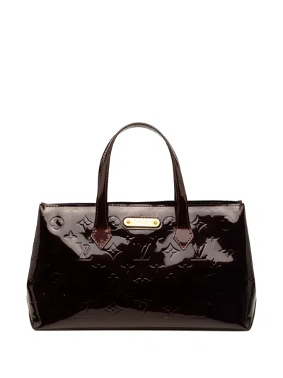 Pre-owned Louis Vuitton 2008-2015 Monogram Vernis Wilshire Pm Handbag In Purple