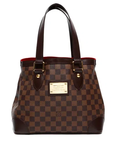 Pre-owned Louis Vuitton 2008s Damier Hampstead Pm Handbag In Brown