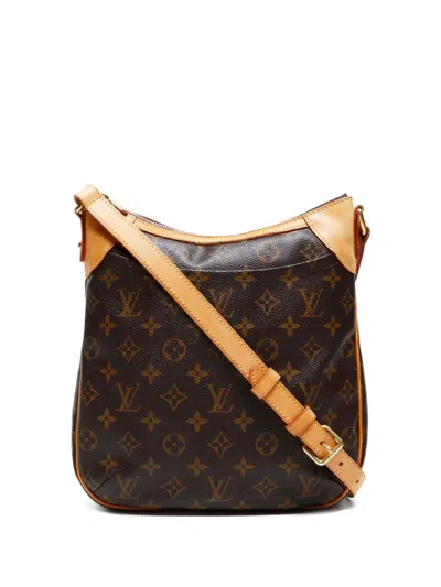 Pre-owned Louis Vuitton 2008s Monogram Odeon Shoulder Bag In Brown