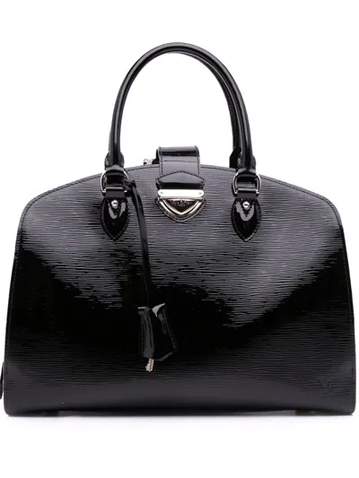 Pre-owned Louis Vuitton 2009-2023 Electric Epi Pont Neuf Gm Handbag In Black
