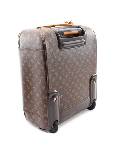 Pre-owned Louis Vuitton 2009 45 Pégase Monogram Suitcase In Brown