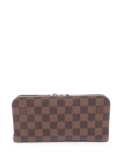 Pre-owned Louis Vuitton 2009 Accordion Wallet In Brown
