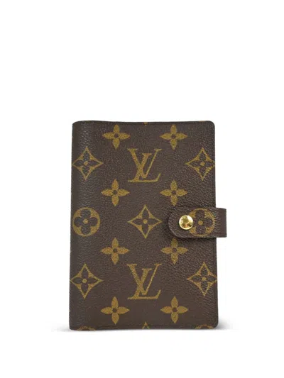 Pre-owned Louis Vuitton 2009 Agenda Pm Cover In Brown