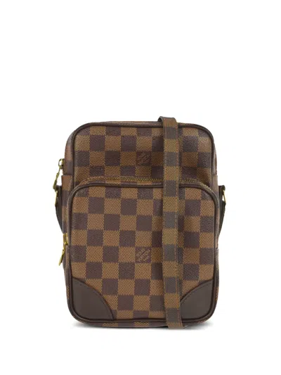 Pre-owned Louis Vuitton 2009  Amazon Crossbody Bag In Brown