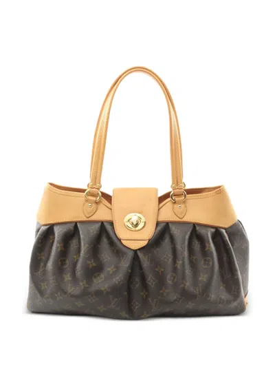 Pre-owned Louis Vuitton 2009 Boesi Mm Shoulder Bag In Brown