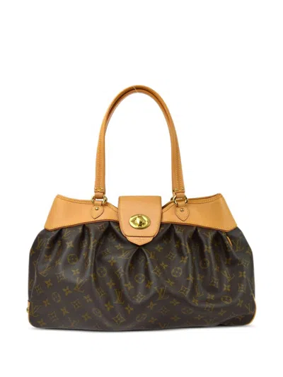 Pre-owned Louis Vuitton 2009 Boétie Mm Tote Bag In Brown