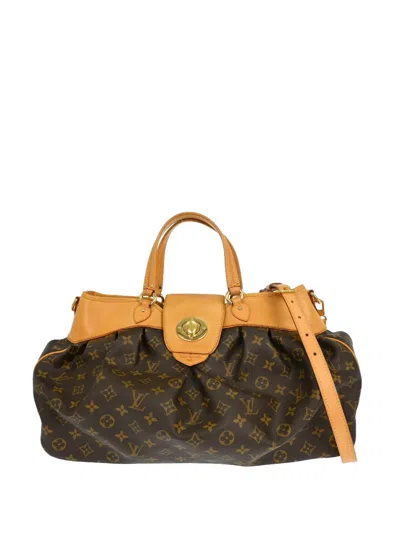 Pre-owned Louis Vuitton 2009 Boetie Monogram Tote Bag In Brown