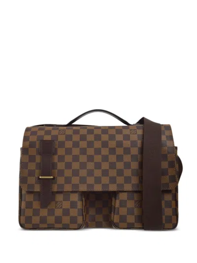 Pre-owned Louis Vuitton 2009 Broadway Two-way Bag In Brown