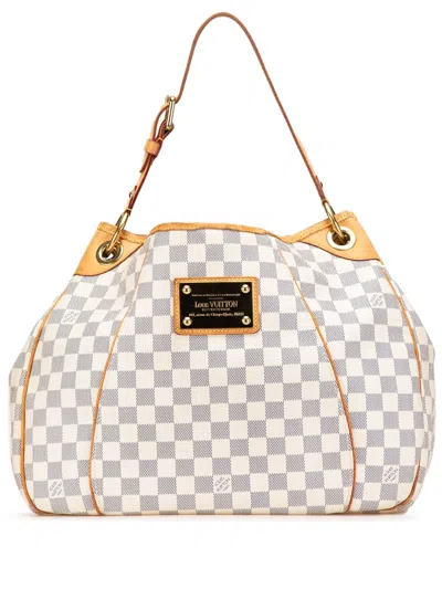Pre-owned Louis Vuitton 2009 Damier Azur Galliera Pm Shoulder Bag