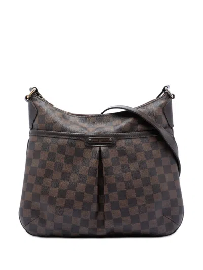Pre-owned Louis Vuitton 2009 Damier Ebene Bloomsbury Pm Crossbody Bag In Brown