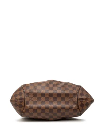 Pre-owned Louis Vuitton 2009 Damier Ebene Sistina Pm Shoulder Bag In Brown