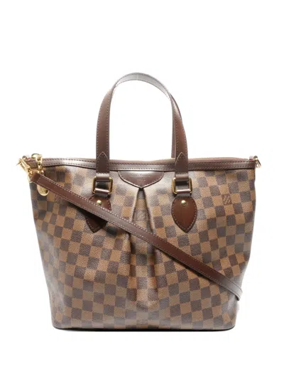 Pre-owned Louis Vuitton 2009 Damier Palermo Pm Bag In Brown