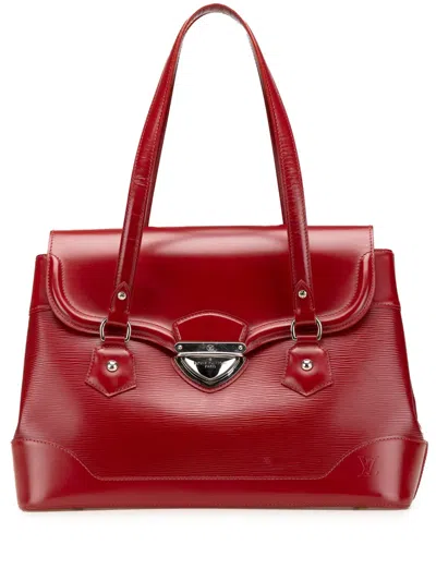 Pre-owned Louis Vuitton 2009 Epi Bagatelle Gm Shoulder Bag In Red
