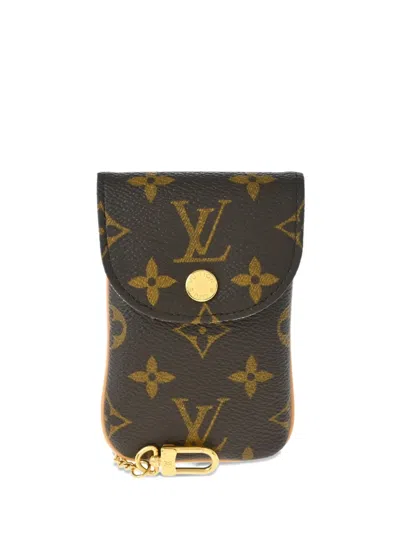 Pre-owned Louis Vuitton 2009 Etui Telephone Crossbody Bag In Brown