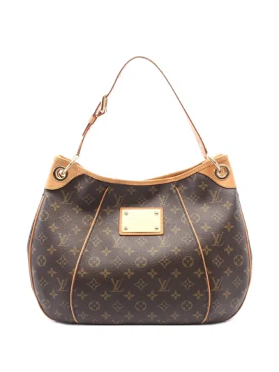 Pre-owned Louis Vuitton 2009 Galliera Monogram Shoulder Bag In Brown