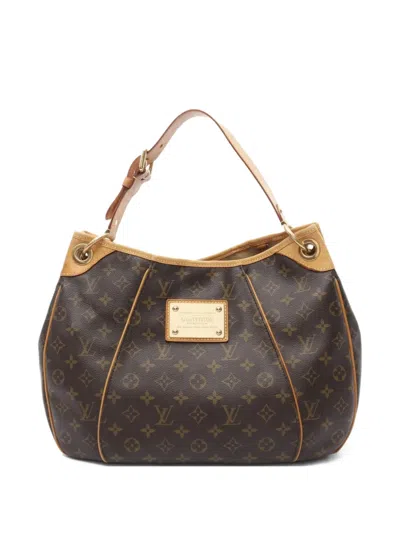 Pre-owned Louis Vuitton 2009 Galliera Pm Monogram Bag In Brown