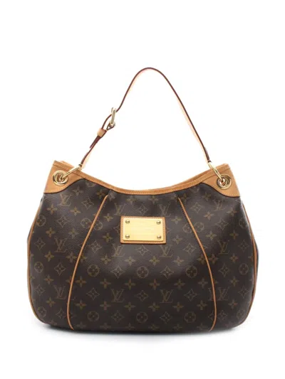 Pre-owned Louis Vuitton 2009 Galliera Pm Shoulder Bag In Brown